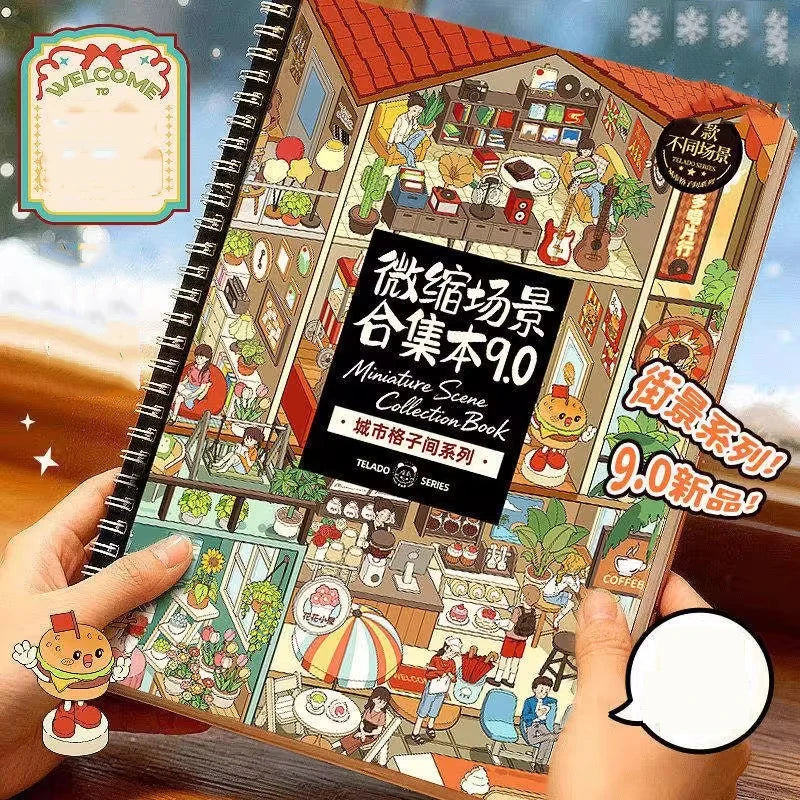 Miniature Scene Collection Stickers | DIY 3D Dollhouse Crafts