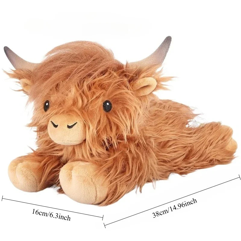Cute Plush Highland Cow Toy | Soft Stuffed Animal for Kids