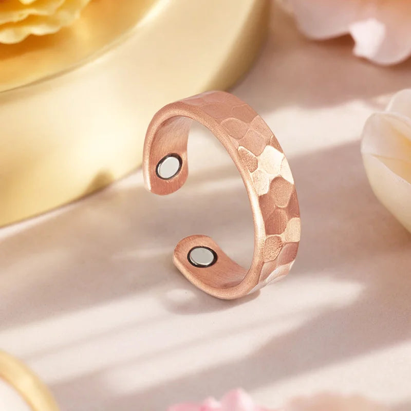 Simple Copper Magnetic Rings for Women | Comfortable Elegant Jewelry