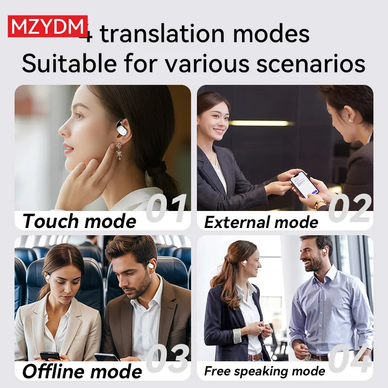 3-in-1 AI Translator Earbuds | Instant Translation & Noise Cancelling
