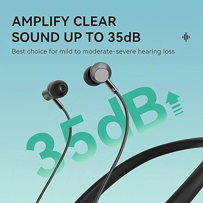 Rechargeable Bluetooth Hearing Aid Headset | Noise Reduction
