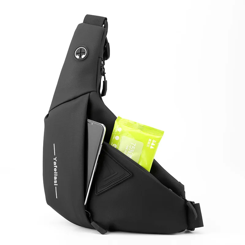 Small Sling Chest Bag for Men | Anti-Theft Mini Travel Shoulder Bag