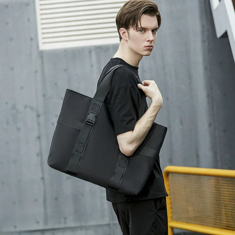 Large Canvas Shoulder Bag for Men | Stylish Casual Tote