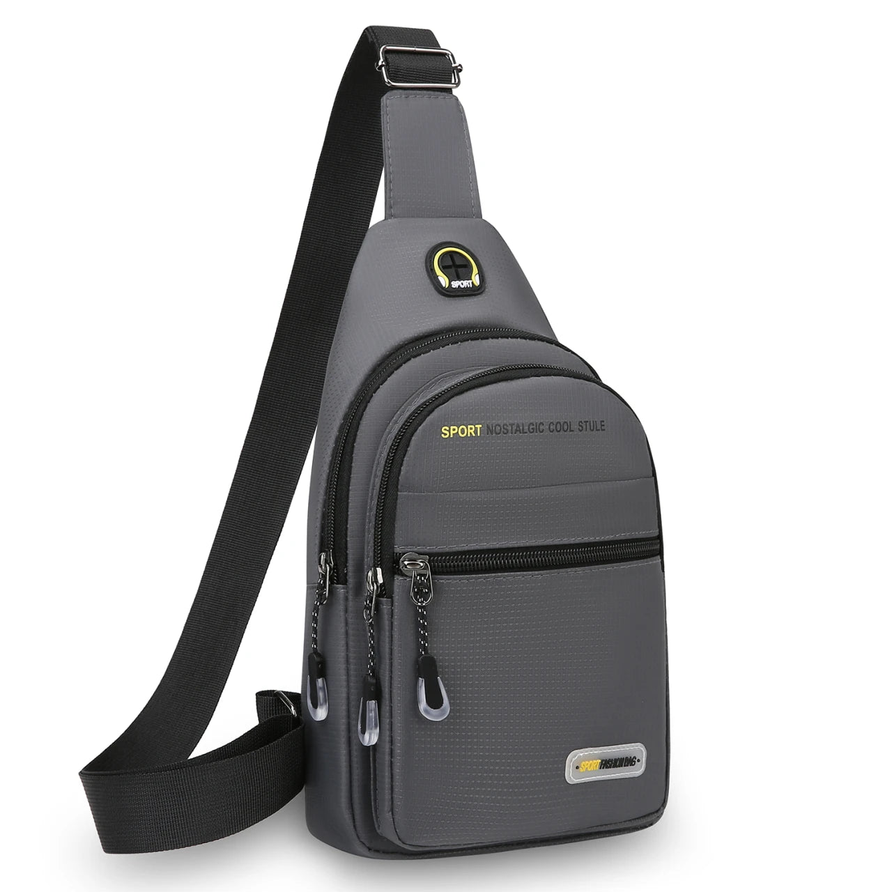 Men's Casual Shoulder Bag with Multiple Pockets for Storage Suitable for Lightweight Shoulder Bags Multifunctional Chest Bags