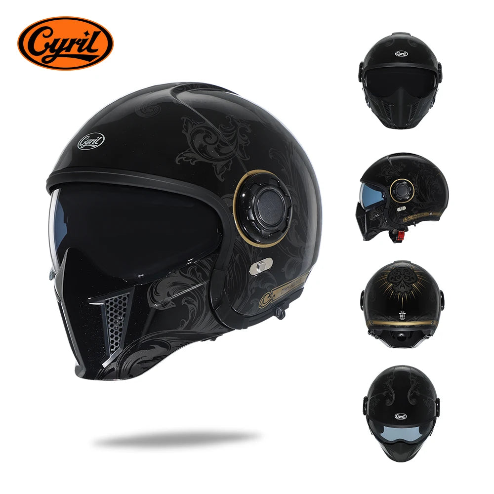 Lightweight Convertible Full Face Helmet for Electric Scooters