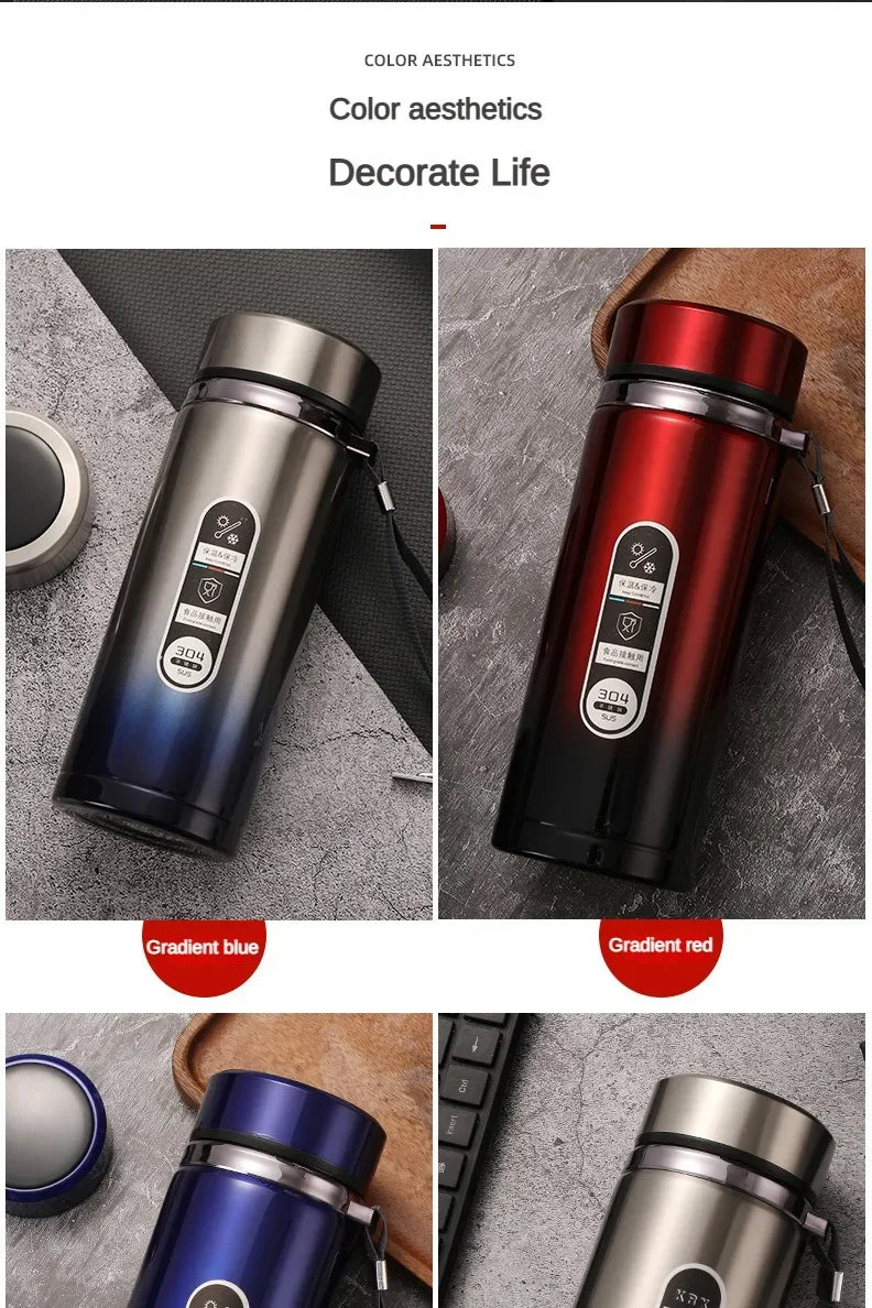 Stainless Steel Thermos Bottle with LED Temperature Display