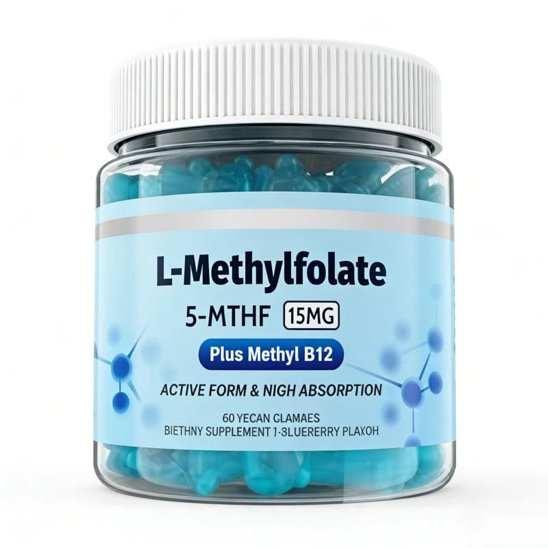 L-Methylfolate Gummies with B-Complex Vitamins for Daily Nutritional Support
