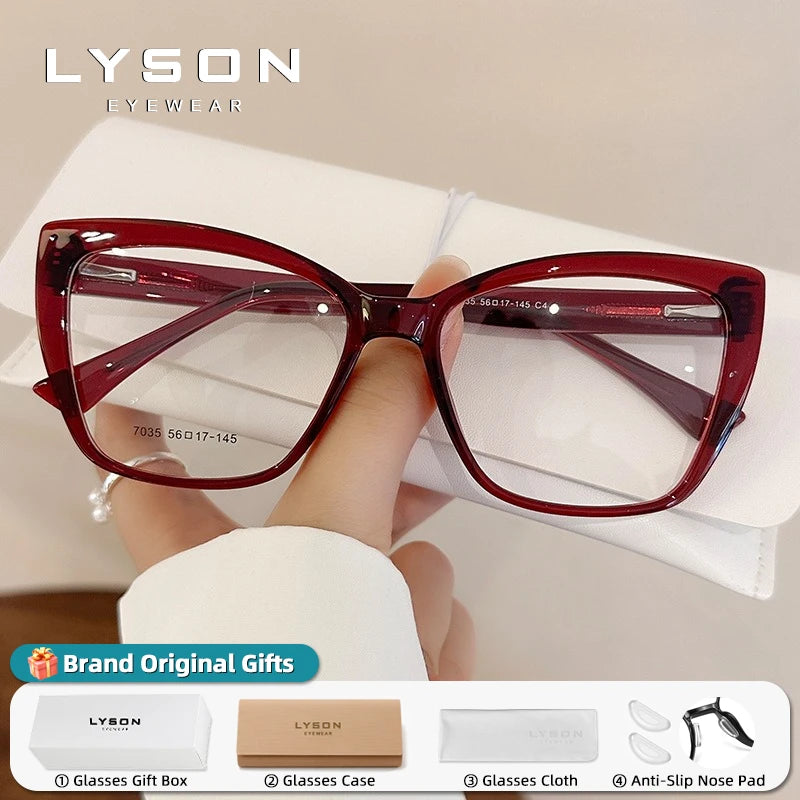 Stylish Cat Eye Blue Light Blocking Reading Glasses for Women