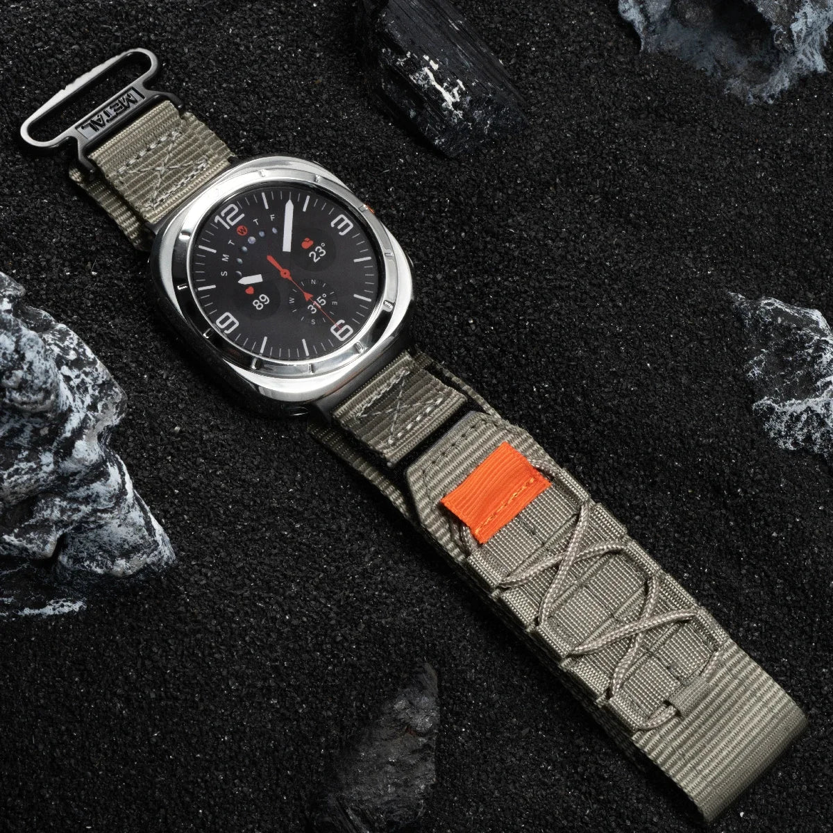 No Gaps Nylon Strap for Galaxy Watch 7 Ultra | Quick Fit Sports Band
