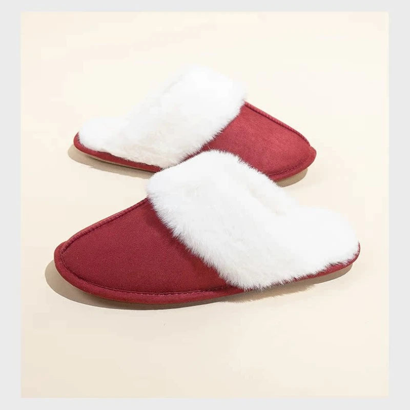 Cozy Women's Fuzzy Lined Indoor Slippers | Warm Anti-Slip Comfort
