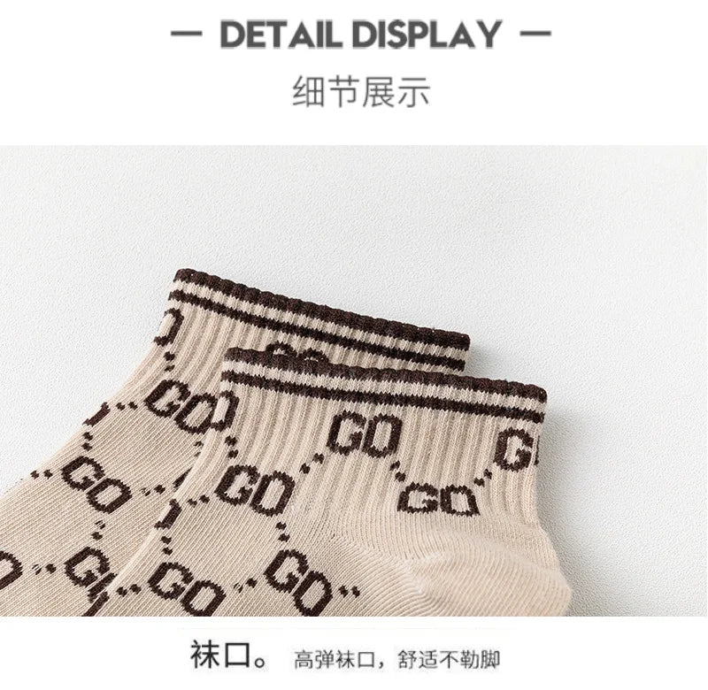 Trendy Thin Cotton Kids Boat Socks | Stylish Streetwear Essentials