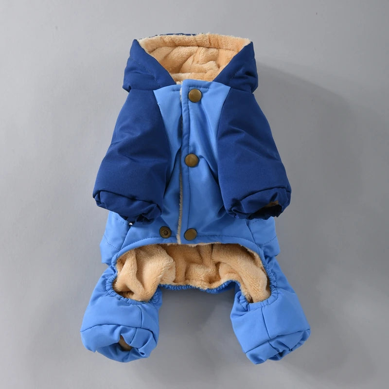 Winter Dog Hoodie Overall | Cozy Snowsuit for Small & Medium Breeds