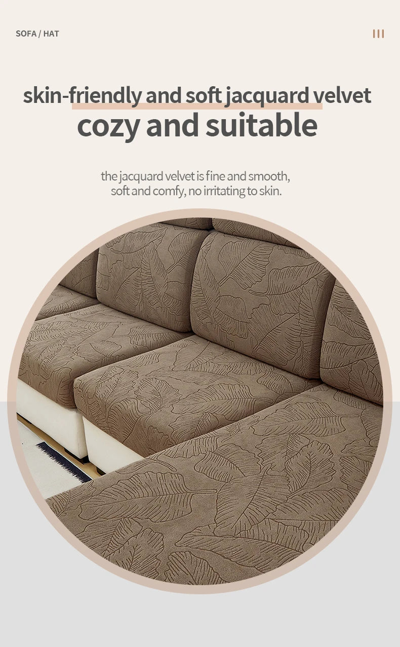 High Elastic Jacquard Sofa Cushion Cover | Pet-Friendly Protector
