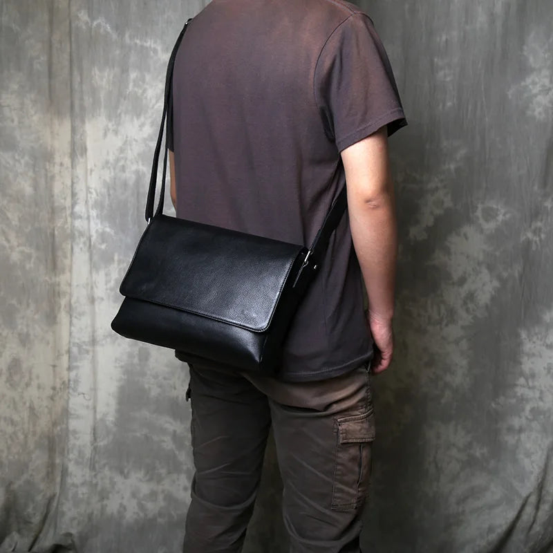 Men's Leather Crossbody Bag | Stylish Multifunctional Shoulder Bag