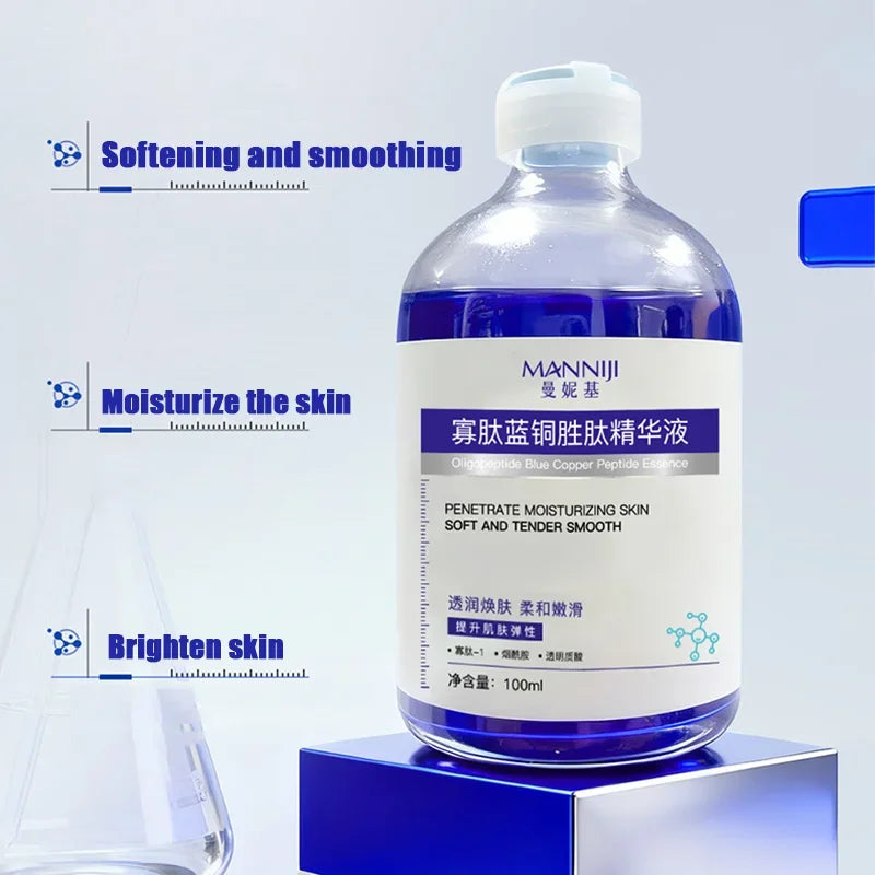 Powerful Blue Copper Peptide Anti-Wrinkle Essence for Fresh Skin