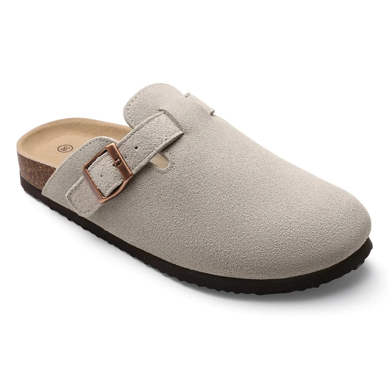 Comfortable Arch Support Suede Clogs for Home and Outdoor