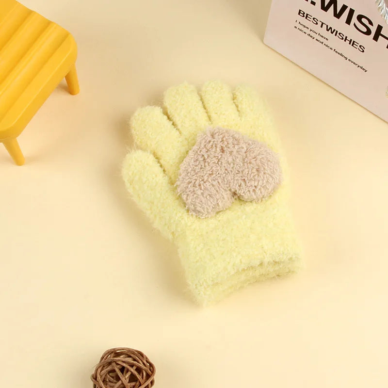 Kids Winter Fleece Gloves | Cozy Plush Mittens for Cold Weather