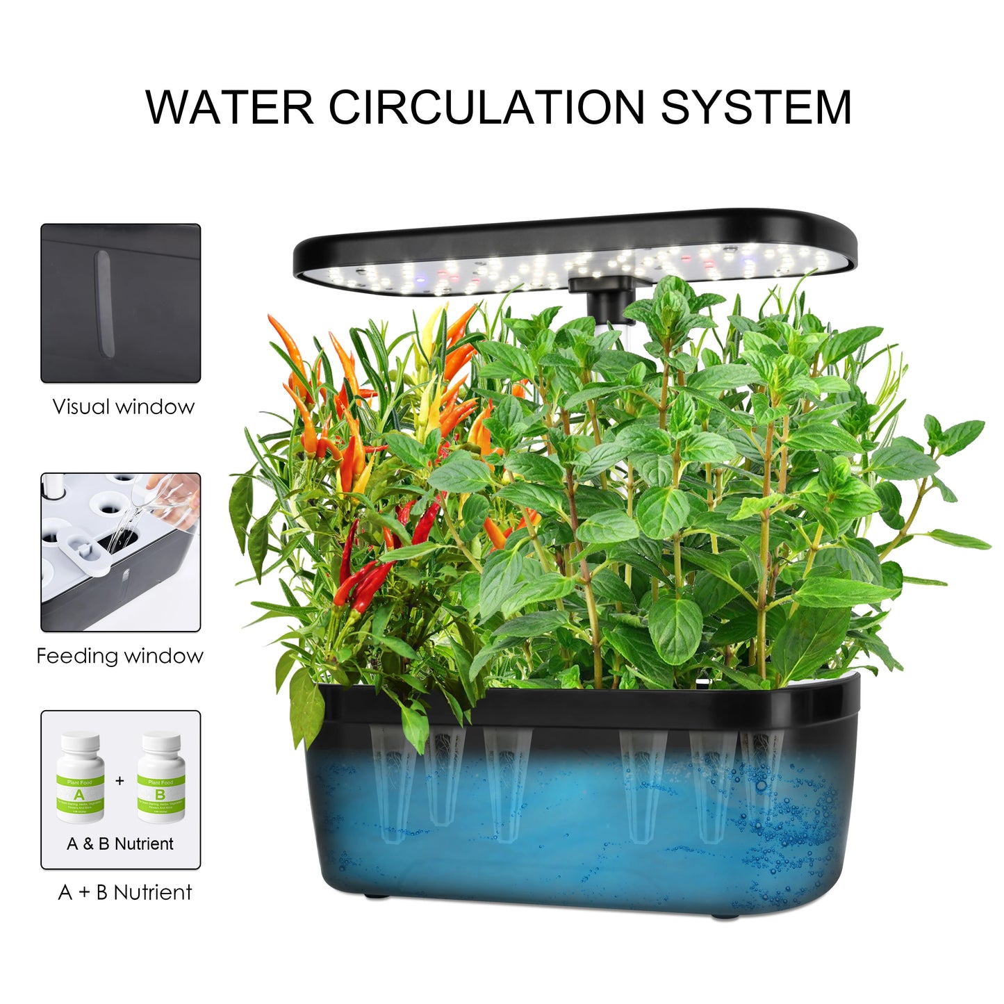 Smart Hydroponic Indoor Garden Kit | Grow Fresh Herbs & Veggies