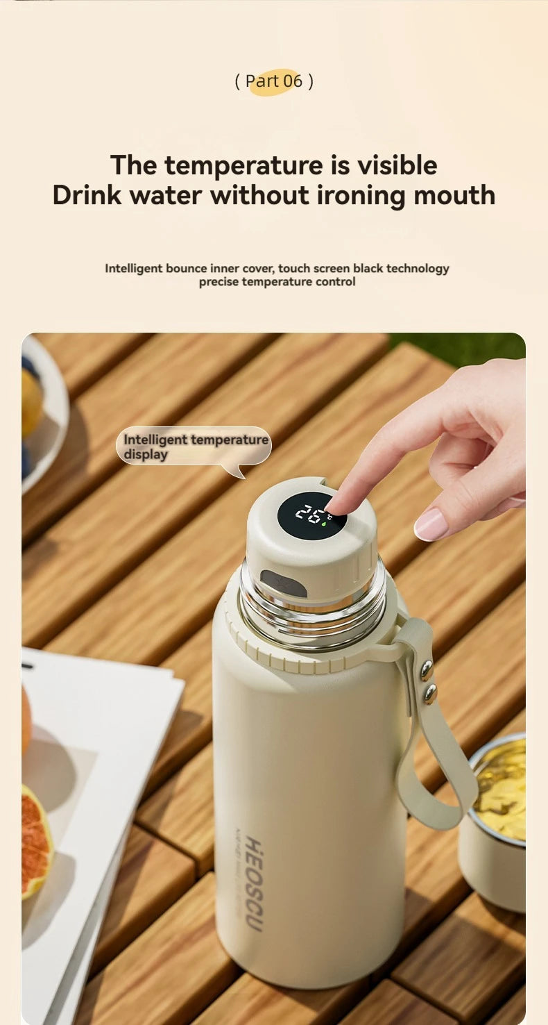 Premium Insulated Vacuum Water Bottle | Smart Stainless Steel Flask