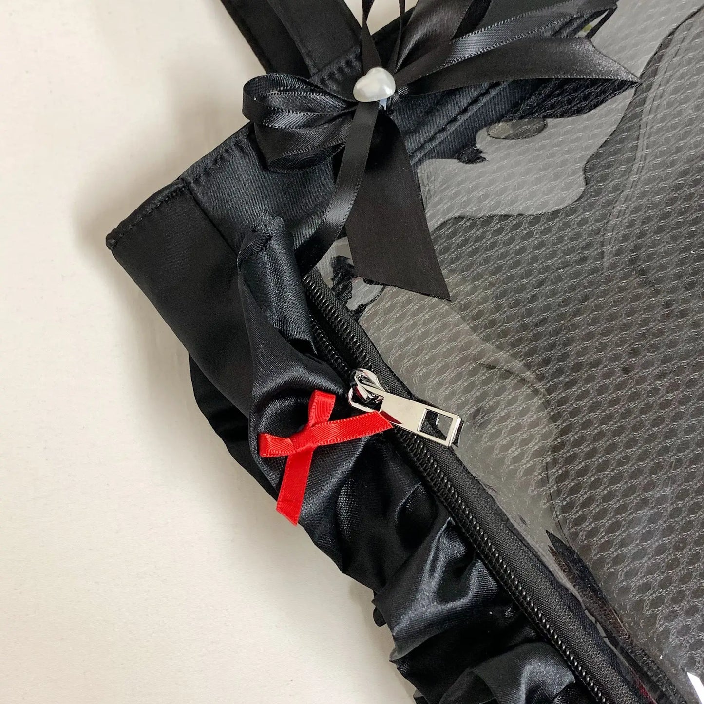 Bolsa Bandolera de Anime Estilo Preppy de Gran Capacidad para Mujer