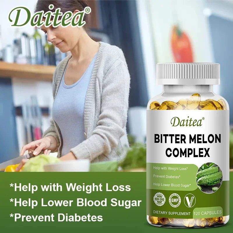 Natural Bitter Melon Extract Capsules | Support Blood Sugar & Fat Burn