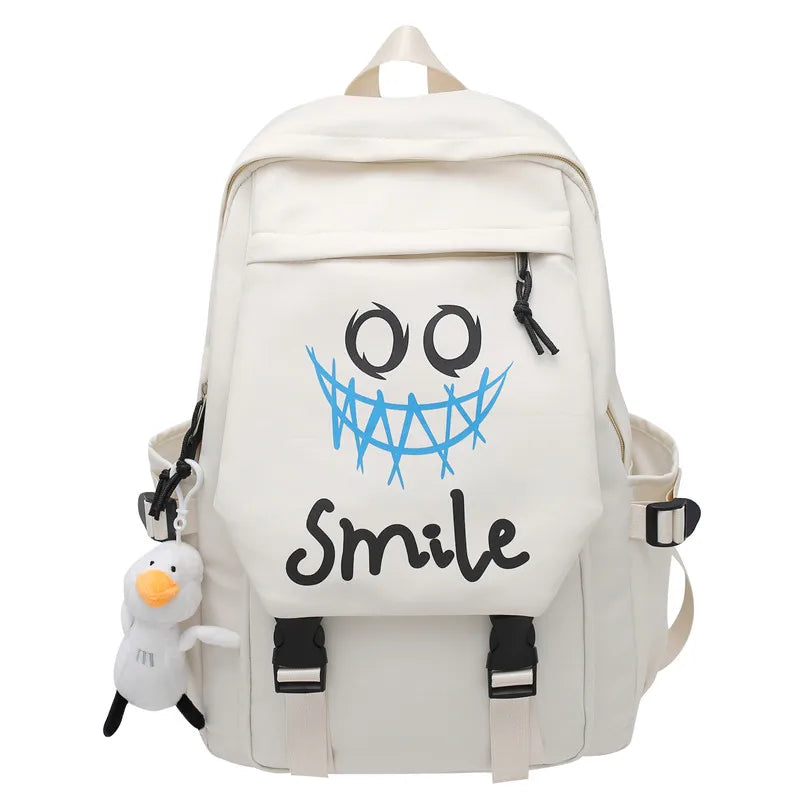 Kawaii Large Capacity Pocket Front Backpack | Stylish School Bag