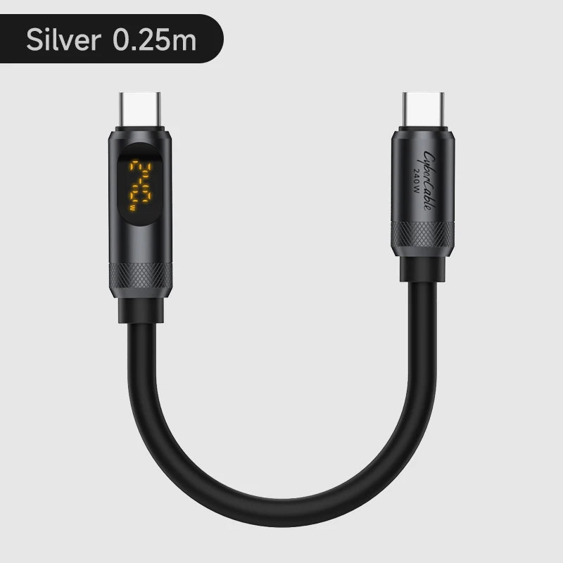 USB C Cable with LED Display | Fast Charging Type C Cable