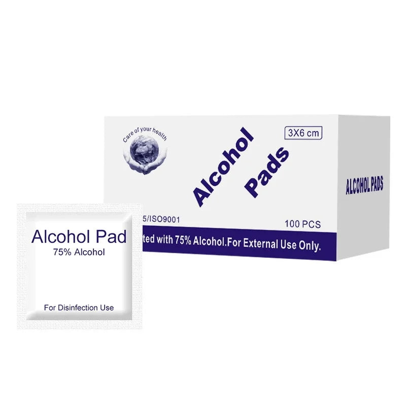 Disposable 75% Alcohol Cotton Pads Cleaning Wet Wipes Microblading Tattoo Manicure Skin Disinfection Makeup Tool