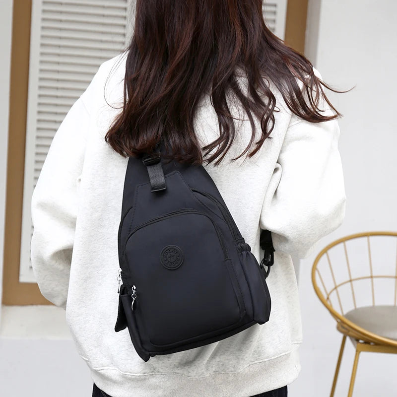 Women's Large Capacity Nylon Crossbody Bag | Versatile Sling & Backpack