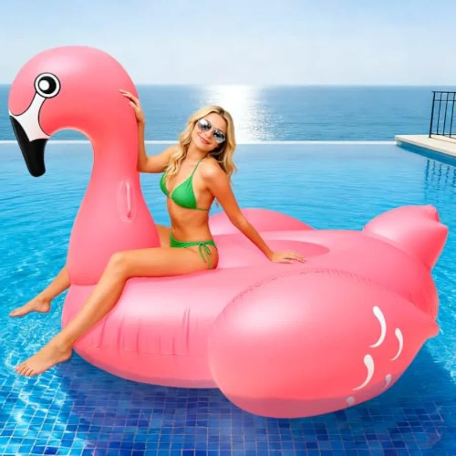 102" Giant Flamingo Pool Float | Inflatable Summer Pool Lounge