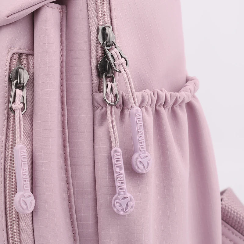 Durable Waterproof Nylon Backpack for Women | Travel & School