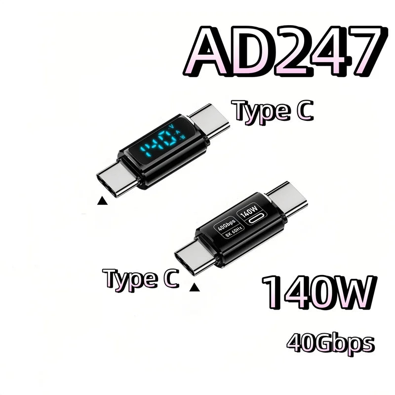 140W USB Type C Converter Adapter for Fast Charging & 8K Video