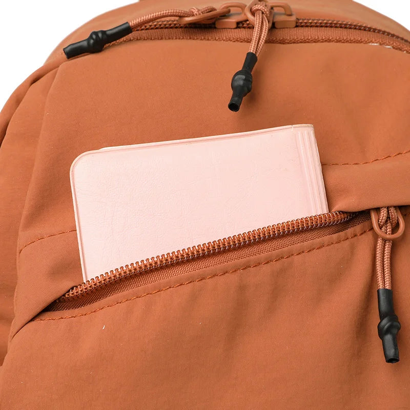 Unisex Lightweight School Backpack | Water-Resistant Nylon Bag