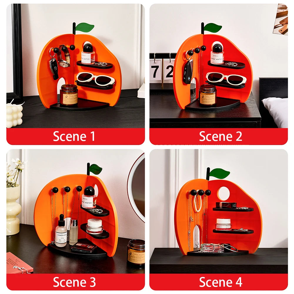 Orange-Shaped Multifunctional Storage Rack | Creative Home Organizer