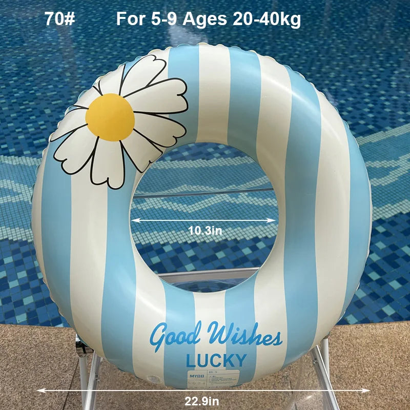 Inflatable Pool Float Ring | Perfect for Kids & Adults Summer Fun