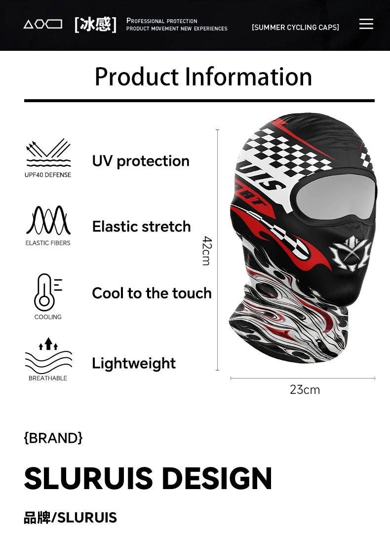 Men's Skull Full Face Mask | Cooling Balaclava for Summer Riding