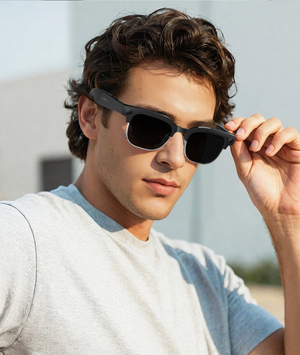 AI Smart Glasses with 800W Camera & Multilingual Translation
