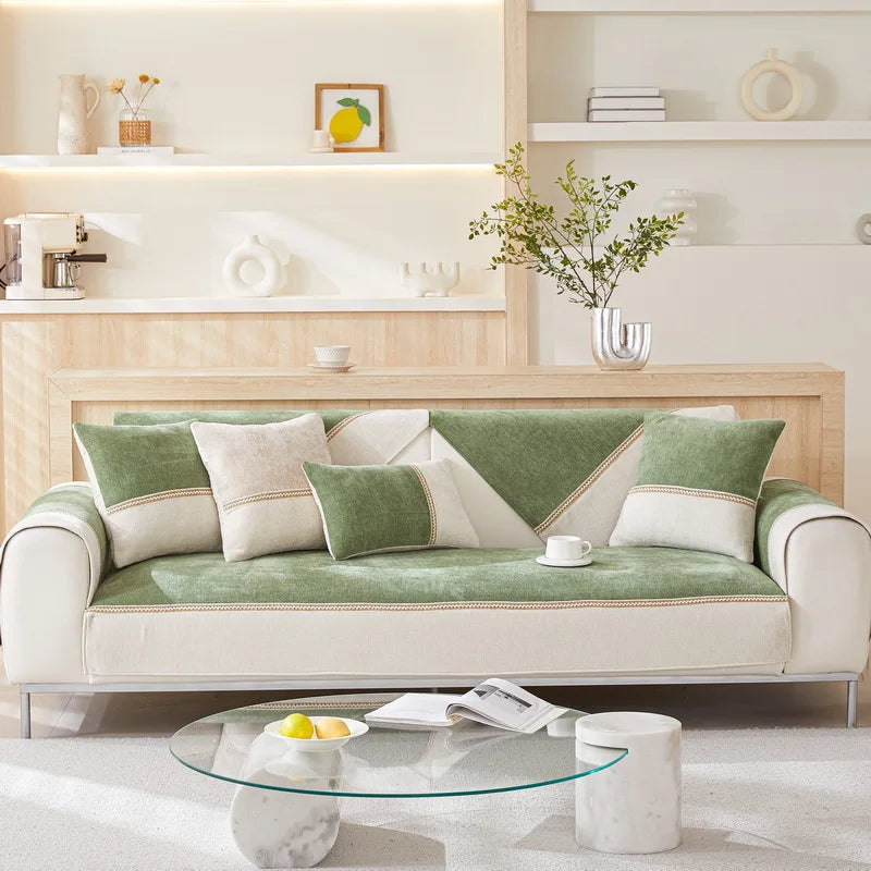 Soft Chenille Non-Slip Sofa Seat Cover for Ultimate Comfort