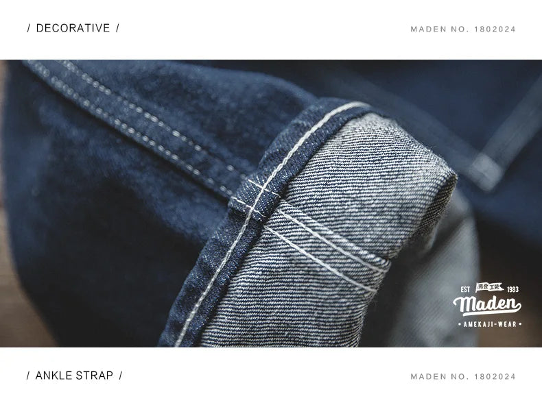 Men's Retro Wide Leg Denim Pants | Oversize Loose Fitting Style