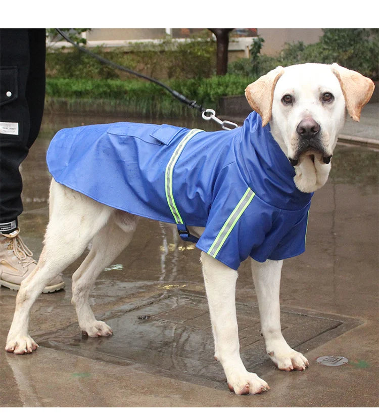 Large Dog Raincoat | Waterproof Reflective Cloak for Pets