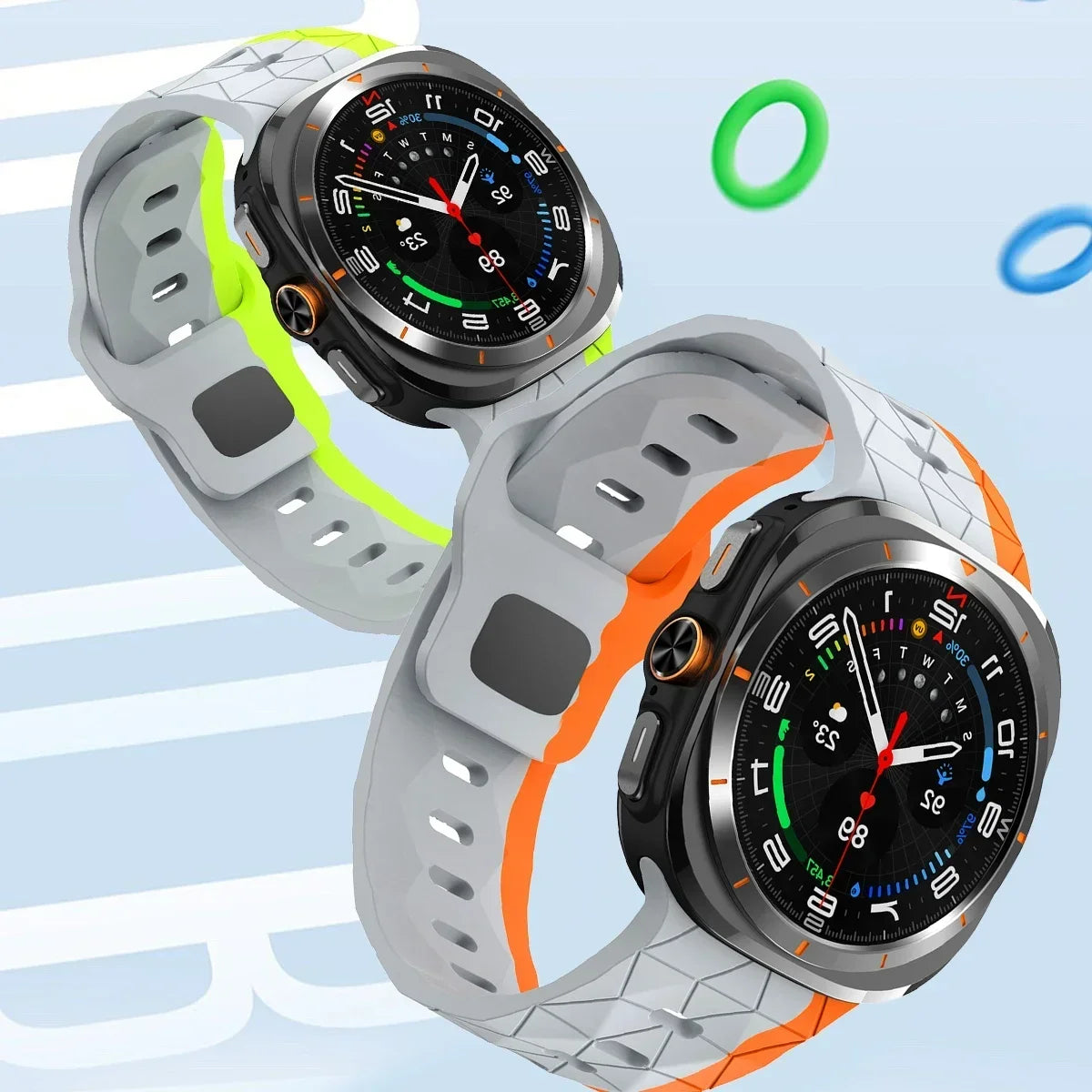 Sport Silicone Replacement Strap for Galaxy Watch 7 Ultra 47mm