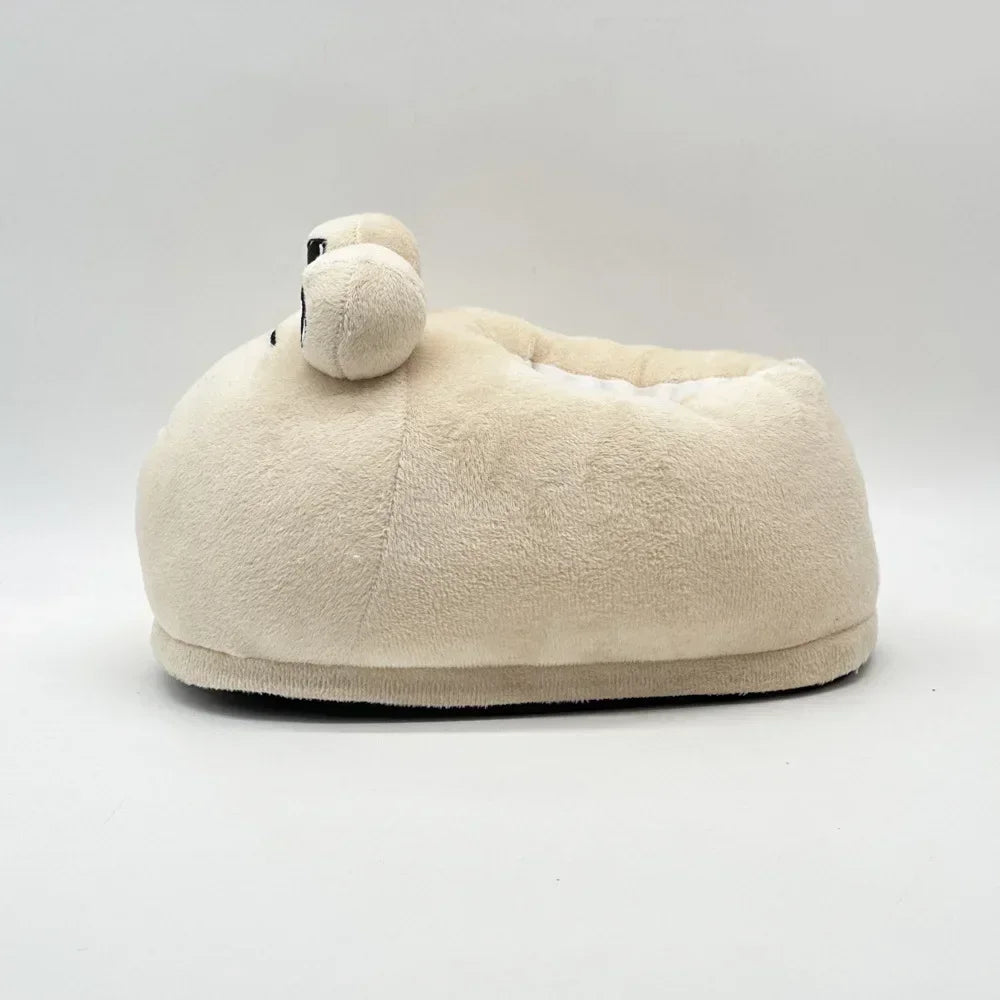 Cozy Cartoon Plush Slippers | Cute Anime Style Indoor Shoes