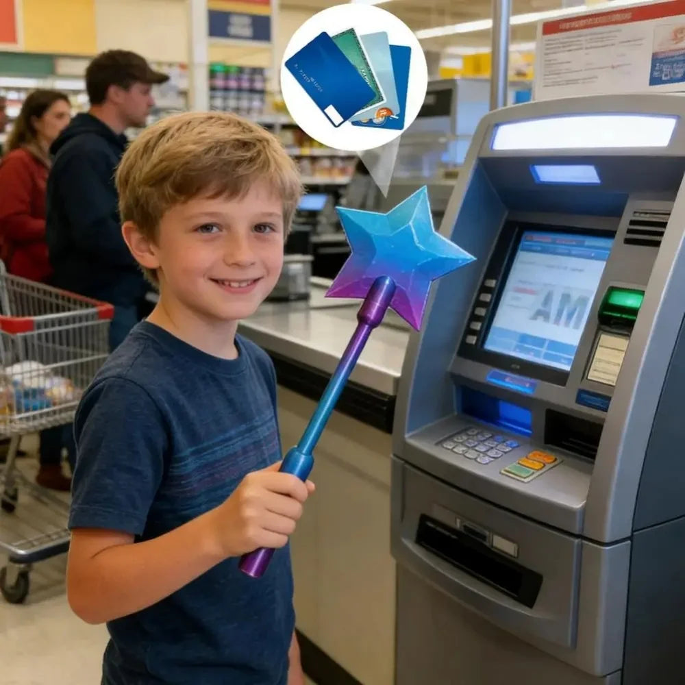 3D Printed Magic Wand Card Holder | Fun & Stylish Payment Accessory