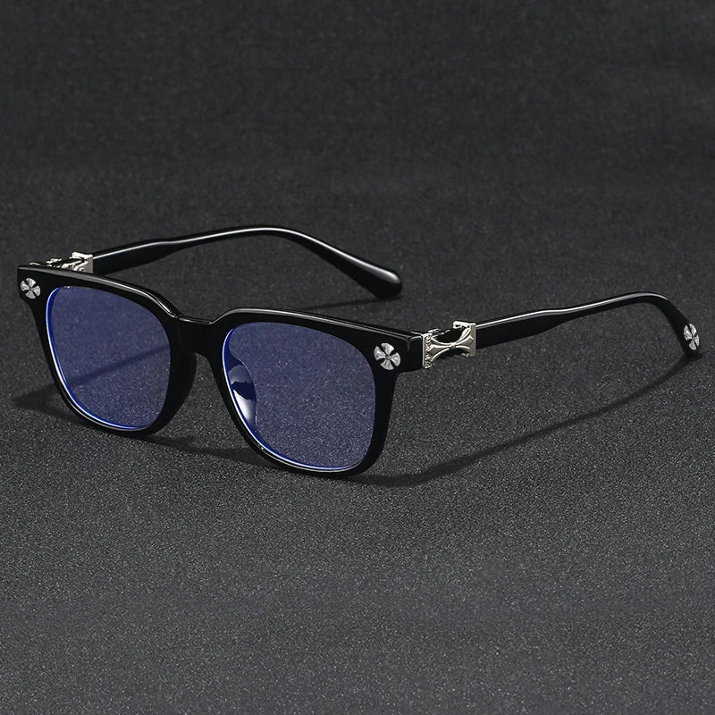 2026 New BEAU FIVE Retro Anti-Blue Light Square Frame Computer Protective Glasses Trendy Versatile High-Quality F114