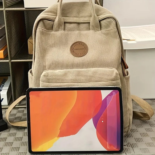 Mochila de Pana Casual para Adolescentes | Diseño Elegante y Funcional