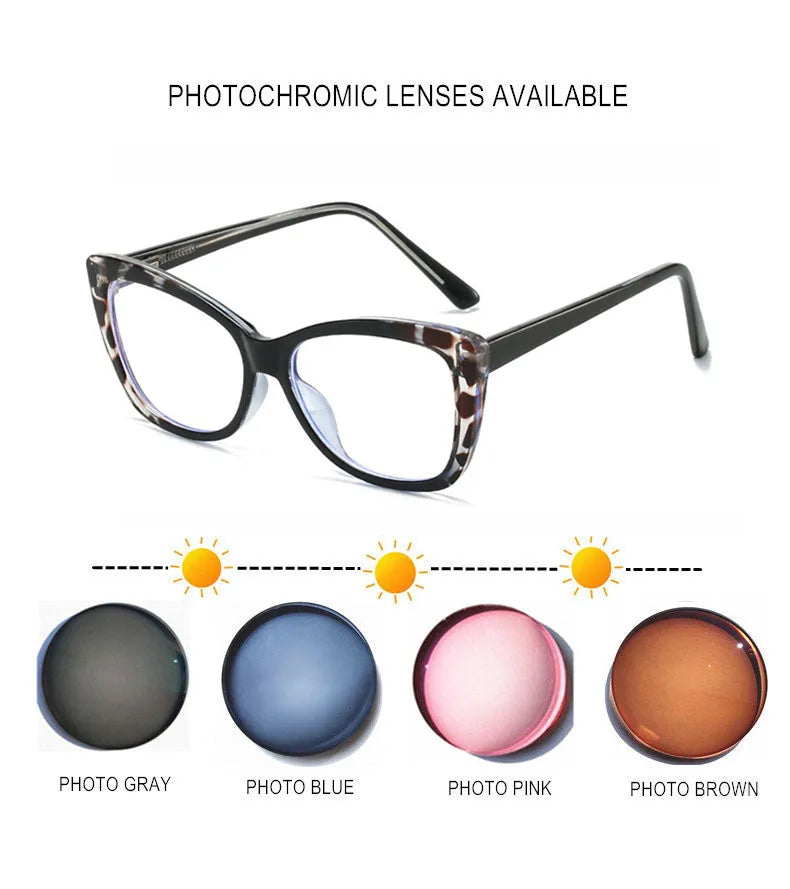 Gafas de Miopía Personalizadas con Bloqueo de Luz Azul y Lentes Fotocromáticas