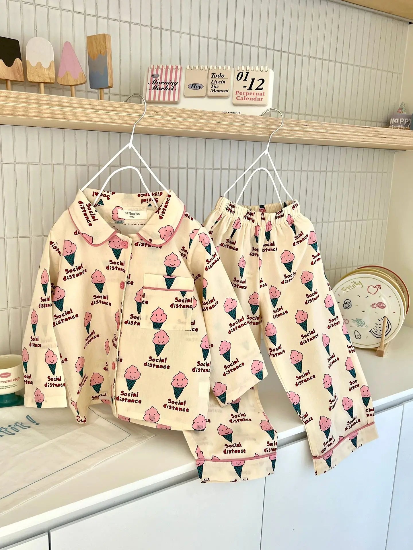 Spring Children's Cartoon Homewear Outfits | Cute Pajamas Set