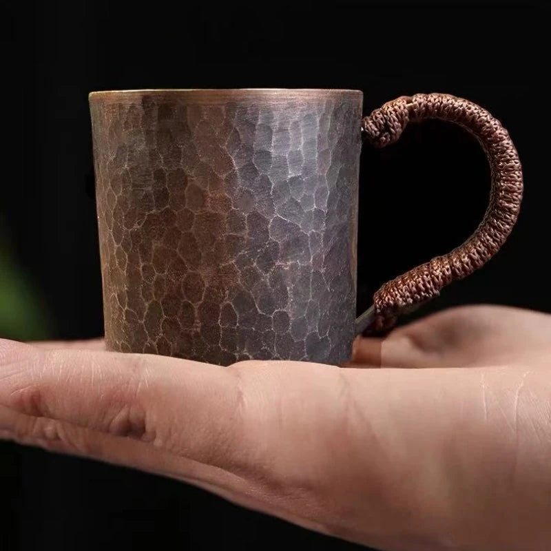 Handcrafted Vintage Copper Coffee Cup | Portable Tea Mug