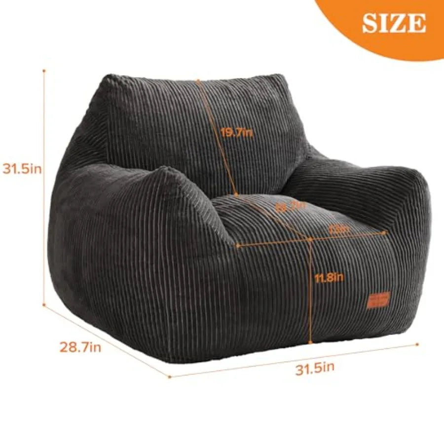 Big Bean Bag Chair for Adults | Ultra Soft Lounge Chair