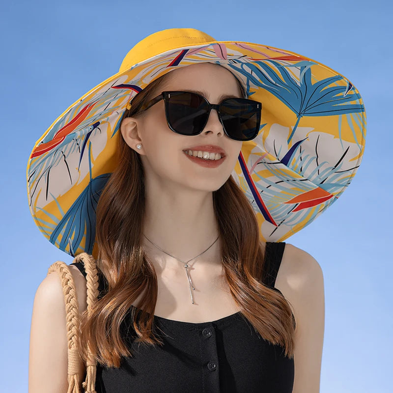 Women's Double-Sided Cotton Fisherman Hat | Sun Protection Hat